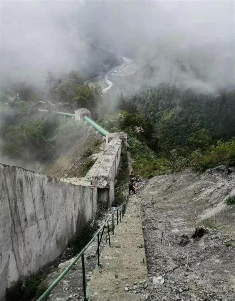 宝兴县土巴沟电站压力钢管检测